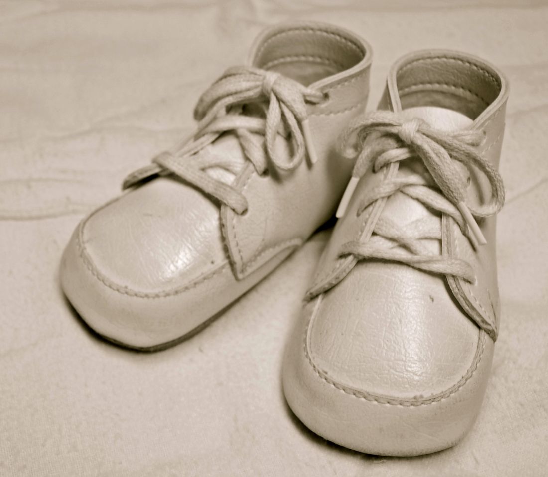 A pair of classic baby shoes